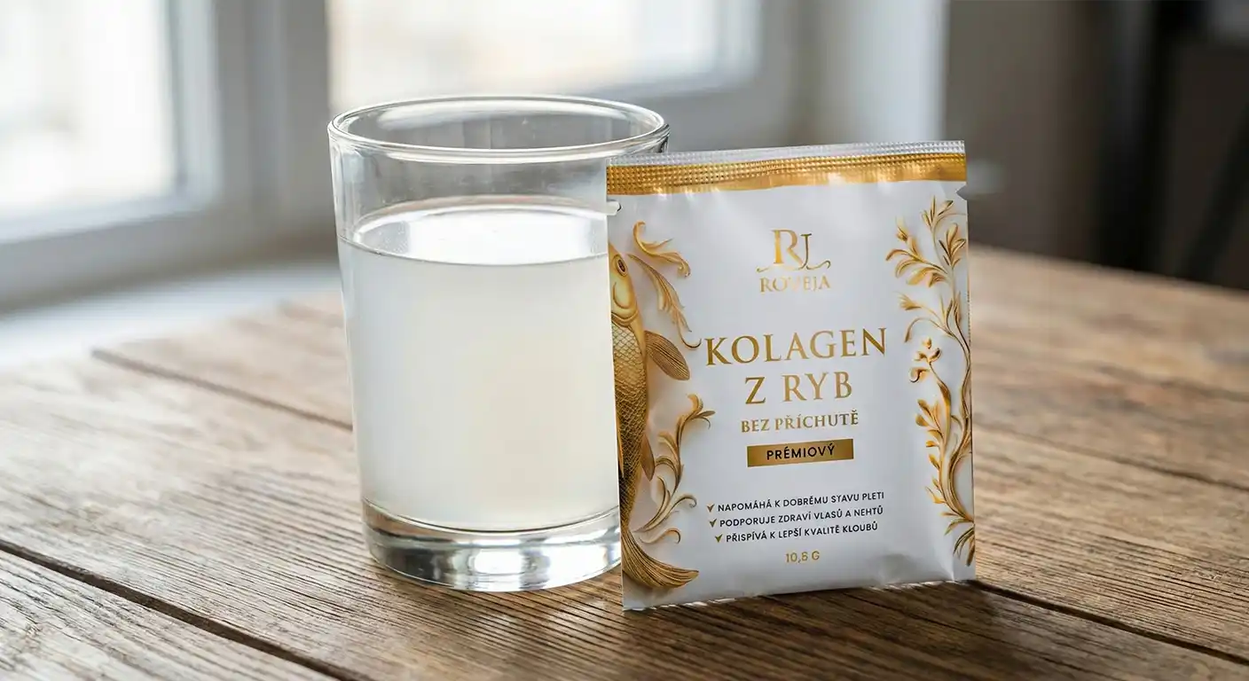 Mořský kolagen Roveja bez příchutě – příprava nápoje ze sáčku